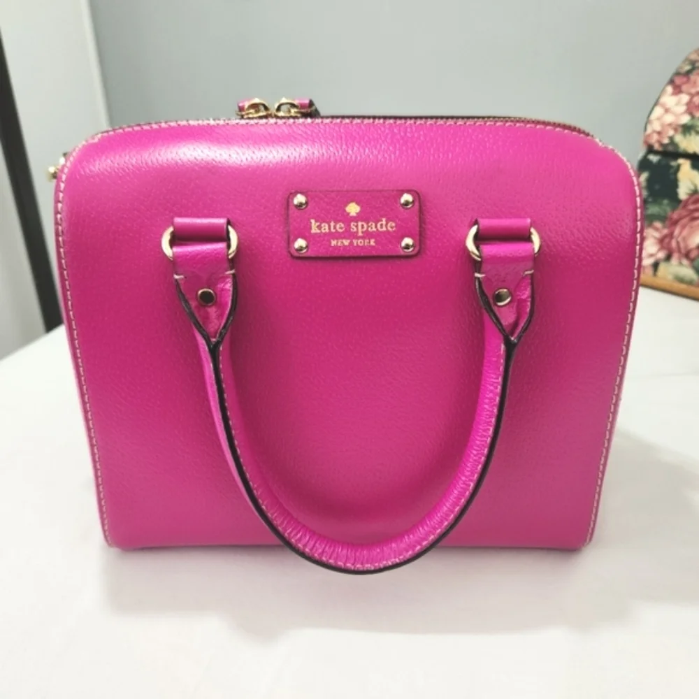 Kate Spade Alessa Satchel Bag Set with Full-size Wallet & Dust Bag Pink